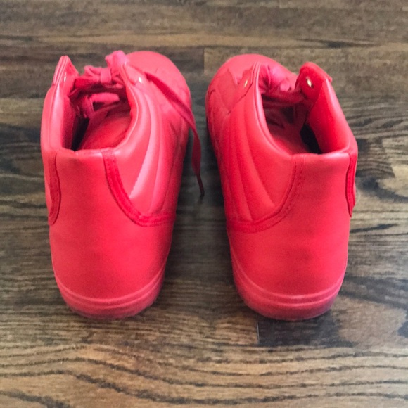 ZARA mens red high top sneakers - Picture 2 of 5